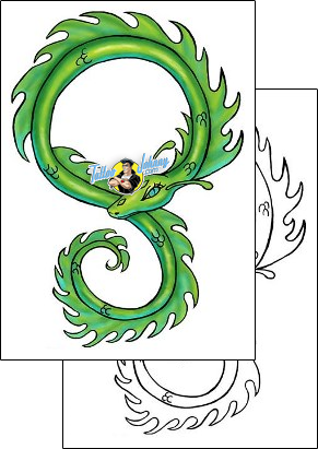 Sea Creature Tattoo seahorse-tattoos-okaron-oaf-00027