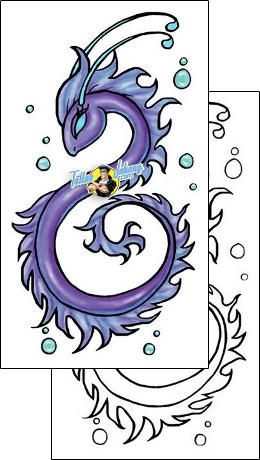 Sea Creature Tattoo seahorse-tattoos-okaron-oaf-00030