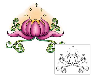 Lotus Tattoo Plant Life tattoo | OAF-00034