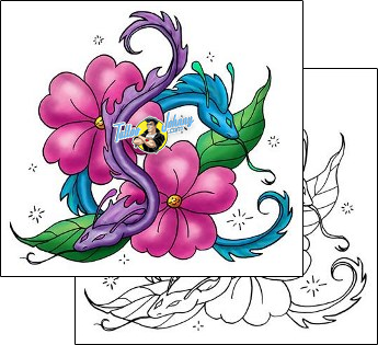 Sea Creature Tattoo flower-tattoos-okaron-oaf-00041