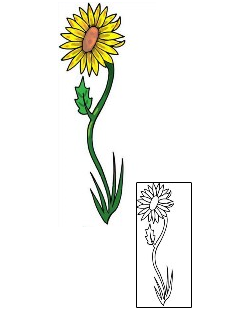 Daisy Tattoo Plant Life tattoo | PAF-00035