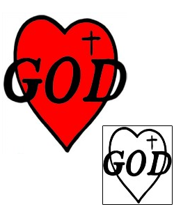 Sacred Heart Tattoo Religious & Spiritual tattoo | PAF-00045