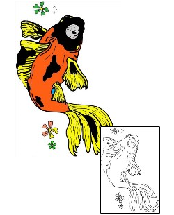 Fish Tattoo Marine Life tattoo | PAF-00056