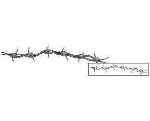 Barbed Wire Tattoo Specific Body Parts tattoo | PAF-00058