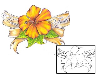 Hibiscus Tattoo Miscellaneous tattoo | PCF-00022