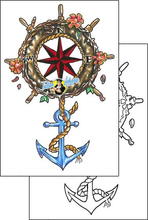 Compass Tattoo astronomy-nautical-tattoos-papi-george-pcf-00040