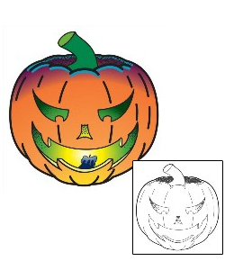 Pumpkin Tattoo Horror tattoo | PEF-00057