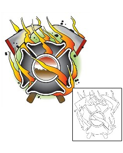 Fire – Flames Tattoo Miscellaneous tattoo | PEF-00061