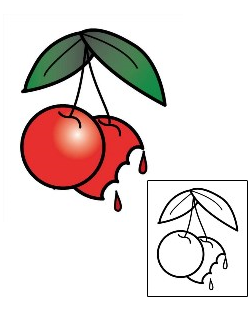 Cherry Tattoo Specific Body Parts tattoo | PEF-00105