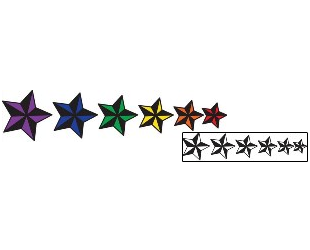 Star Tattoo Astronomy tattoo | PEF-00136