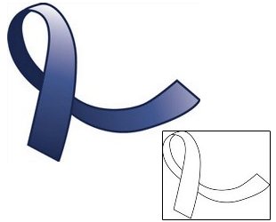 Ribbon Tattoo PEF-00168