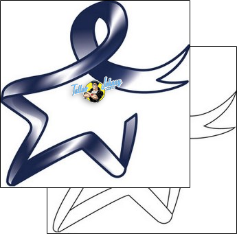 Ribbon Tattoo pef-00207