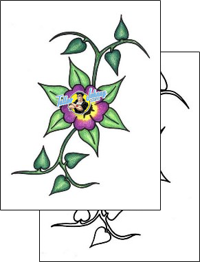 Flower Tattoo plant-life-flowers-tattoos-phil-rogers-phf-00010