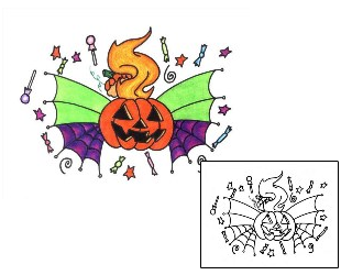 Pumpkin Tattoo Miscellaneous tattoo | PHF-00021