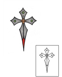 Dagger Tattoo Religious & Spiritual tattoo | PHF-00079