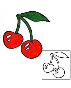 Cherry Tattoo Specific Body Parts tattoo | PHF-00090