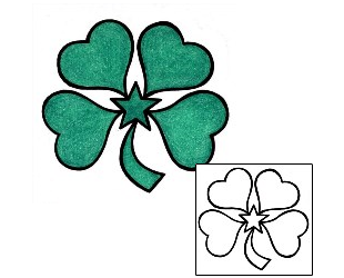 Clover Tattoo Specific Body Parts tattoo | PHF-00164