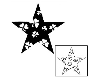 Star Tattoo Specific Body Parts tattoo | PHF-00170