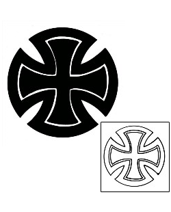 Iron Cross Tattoo Religious & Spiritual tattoo | PHF-00172