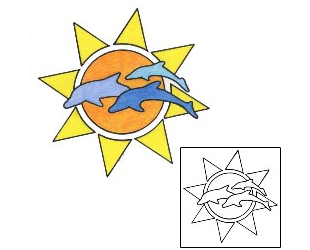 Sun Tattoo Marine Life tattoo | PHF-00181