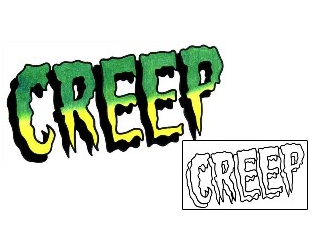Picture of Creep Lettering Tattoo