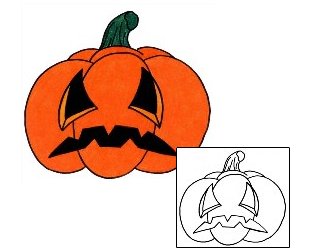 Pumpkin Tattoo Horror tattoo | PHF-00205