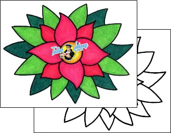 Flower Tattoo plant-life-flowers-tattoos-phil-rogers-phf-00241