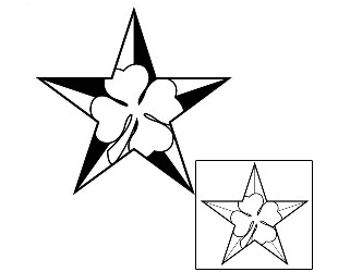 Star Tattoo Specific Body Parts tattoo | PHF-00270