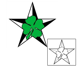 Star Tattoo Plant Life tattoo | PHF-00273