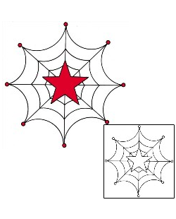 Spider Web Tattoo Astronomy tattoo | PHF-00274