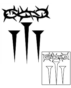 Crown of Thorns Tattoo Religious & Spiritual tattoo | PHF-00279