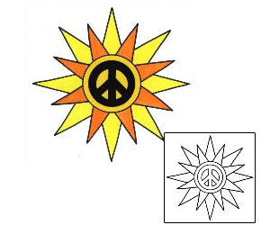 Sun Tattoo Miscellaneous tattoo | PHF-00302