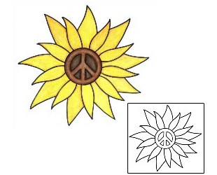 Sunflower Tattoo Miscellaneous tattoo | PHF-00303