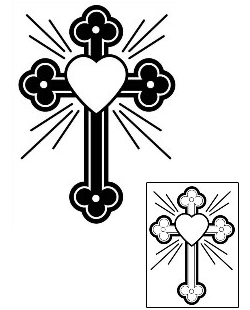Sacred Heart Tattoo Religious & Spiritual tattoo | PHF-00304