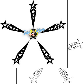 Celestial Tattoo star-tattoos-phil-rogers-phf-00350