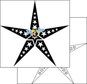 Celestial Tattoo star-tattoos-phil-rogers-phf-00351