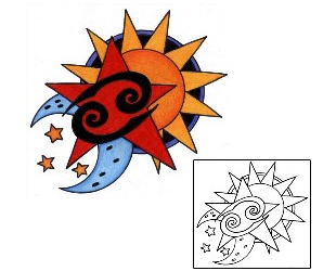 Cosmic Tattoo Astronomy tattoo | PHF-00376