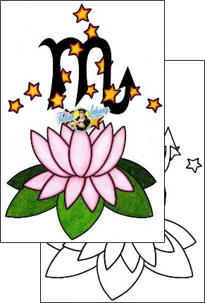 Star Tattoo plant-life-flowers-tattoos-phil-rogers-phf-00445