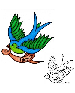 Swallow Tattoo For Women tattoo | PHF-00458