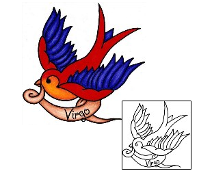 Bird Tattoo For Women tattoo | PHF-00459