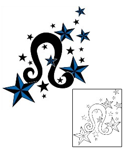 Leo Tattoo Astronomy tattoo | PHF-00481