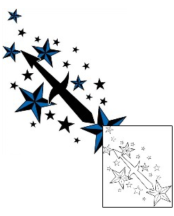 Star Tattoo Astronomy tattoo | PHF-00484