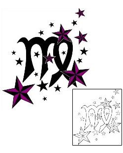 Zodiac Tattoo Astronomy tattoo | PHF-00487