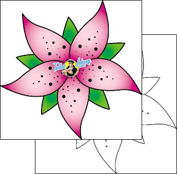 Flower Tattoo plant-life-flowers-tattoos-phil-rogers-phf-00497
