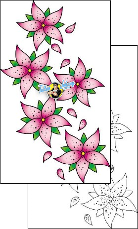 Flower Tattoo plant-life-flowers-tattoos-phil-rogers-phf-00499
