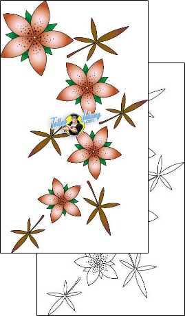 Flower Tattoo plant-life-flowers-tattoos-phil-rogers-phf-00545