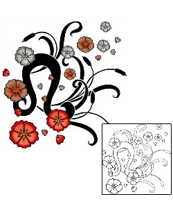 Cherry Blossom Tattoo Zodiac tattoo | PHF-00567