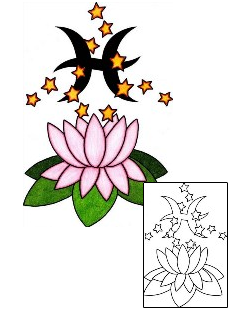 Pisces Tattoo Plant Life tattoo | PHF-00584