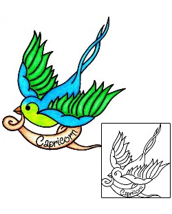 Bird Tattoo For Women tattoo | PHF-00586