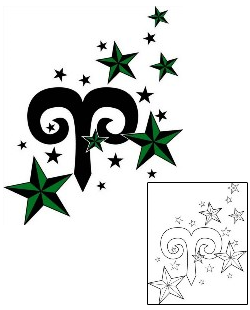 Aries Tattoo Astronomy tattoo | PHF-00643